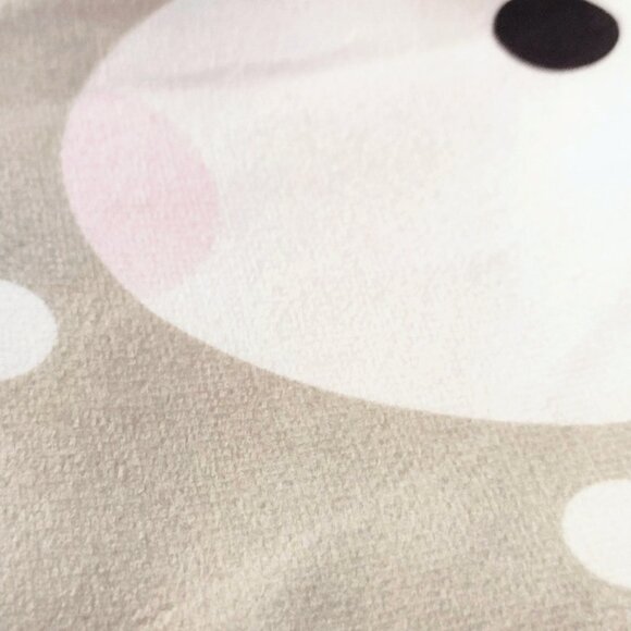 Rabbit, Bunny Pillow Covers, Set 2 Pink & Gray ~ Zip Closure 3D Ears &Tail ~ NEW - Picture 7 of 9